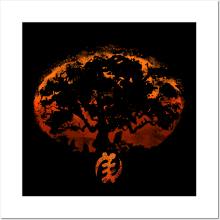 Tree of African Sunset (Safari) Posters and Art